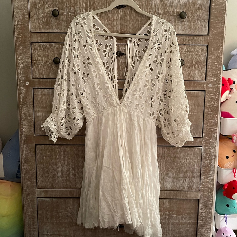 Free People Eyelet Babydoll Dress